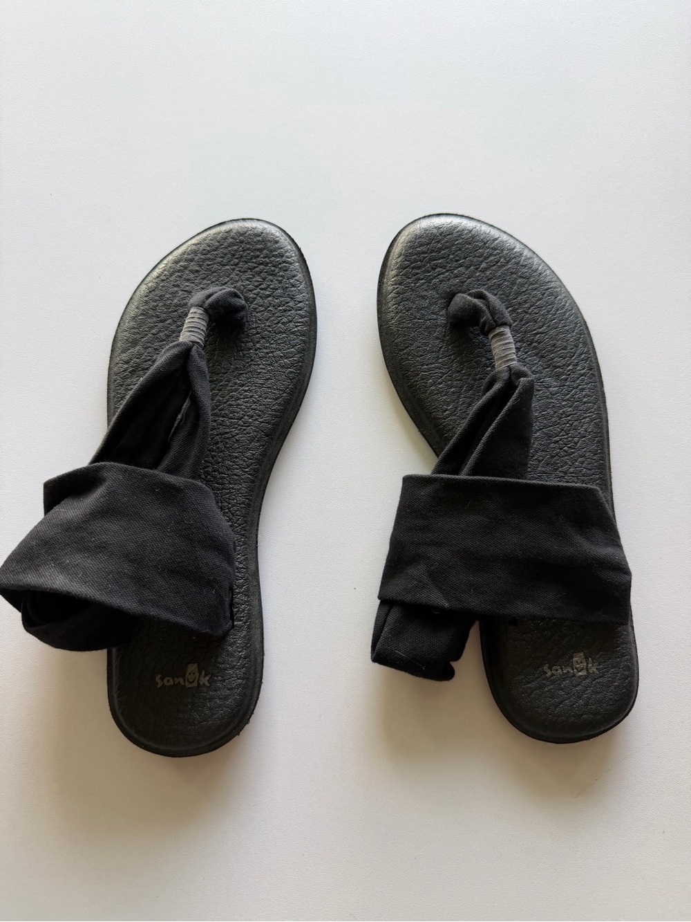 Sanuk Black Women's Slip-On Yoga Sandals